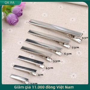 QK FA ✨ 50 cái kẹp tóc kim loại dẹt màu bạc thời trang kẹp tóc dẹt kẹp tóc kim loại