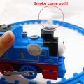 Big Gift Present Train Hadiah Kids Toy Smoke Thomas & Friend Cartoon Train Track Toys Set For Kids Keretapi kereta api besar Big Hadiah best gift budak kanak girl boy lelaki perempuan Hari jadi good cheap rollercoaster kereta. 