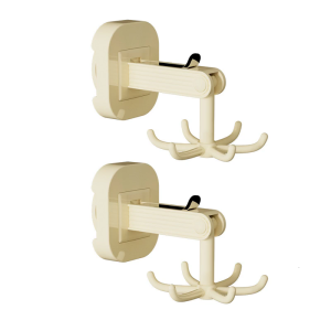 2 gói đa chức năng 6 Claw móc xoay giác hút xoay 360 độ Treo Tường Tổ chức treo giá lưu trữ
