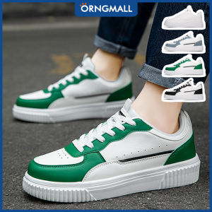 ORNGMALL Men Casual Shoes Fashion Breathable Flats Shoes Sneakers White Student Shoes Lightweight Sports Running Outdoor Walking Shoes for Men and Women Plus Size 36-45