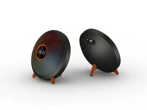 Bluetooth Speaker Aktif TWS Portable Alarm Digital Clock - Lampu RGB 2405