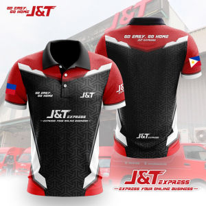 J&t Express Polo Shirts for Men Breathable 3D Shirt Full Sublimation for Men Women Uniform Jersey Mens Sports Top