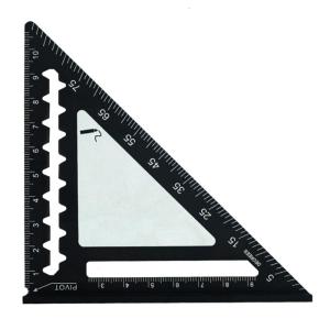 Aluminum Triangle Angle Ruler Protractor Woodworking Measurement Tool Quick Read Square Layout Gauge Measuring Tool