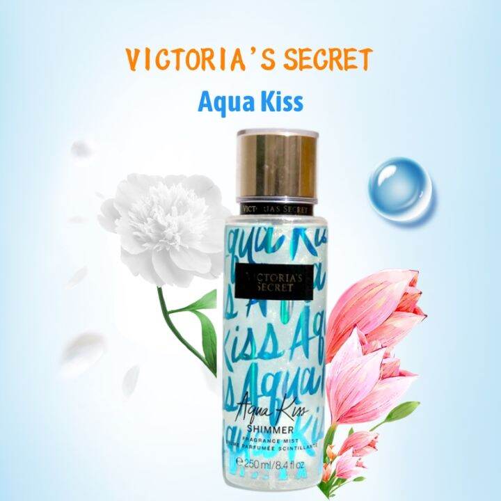 Victoria s Secret VS AQUA KISS SHIMMER Fragrance Mist Authentic