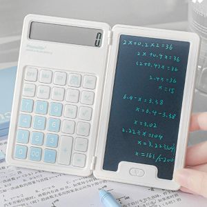 CUNXIN Cute Foldable Calculator LCD Display Portable Student Calculator Multifunctional LCD Notepad Mini Finance Calculator Home Use