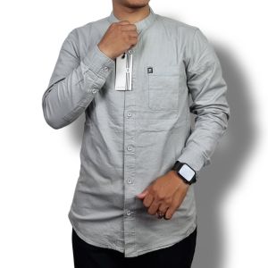 Kemko Dewasa ZILAND Kemeja Koko Pria Lengan Panjang Ada Ukuran Jumbo Katun Timbul