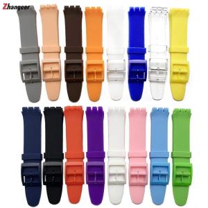 Zhangeer 16mm 17mm 19mm 20mm Soft Silicone Watch Strap Watch Straps Replacement Rubber Men Women Watch Bands 16 Colors Dropshipping