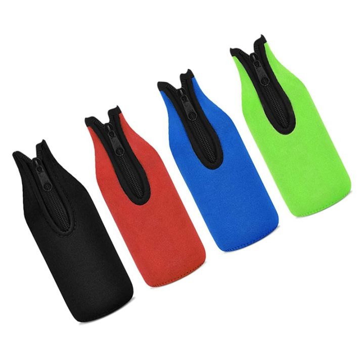 12 Pack Beer Bottle Insulator Sleeve Keep Drink Cold,ZipUp Bottle