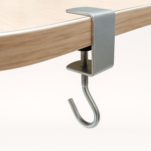 Under Desk Hook – Multi-Purpose Hanger for Bag Key Umbrella Cap Lunch Bag & Ikat Tepi Drink