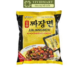 [GÓI LẺ] - PALDO - Mì trộn xốt tương đen Jjajangmen nhập khẩu (có gói xốt thật) Mì tương đen nhập khẩu Jajangmen (200g/gói)