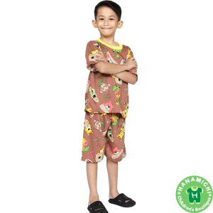 KIminori OBI.ST Setelan Piyama Anak Lengan Pendek