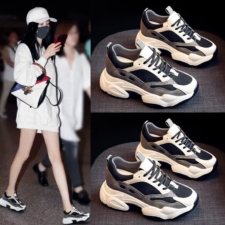 รองเท้าใส่เดินเล่นสำหรับผู้หญิง TH- รองเท้าผ้าใบผญ รองเท้า รองเท้าผ้าใบแฟชั่นผู้หญิง รองเท้ากีฬา งานนำเข้าเกาหลีใส่สวยมาก T705