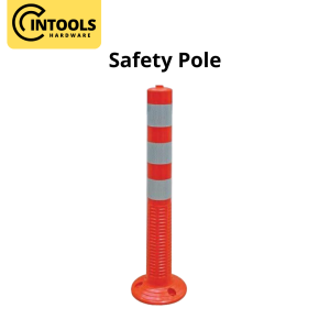 Safety Pole Traffic Pole Warning Post with Reflective Sticker Flexible Feature Keselamatan Block 30" or 74cm