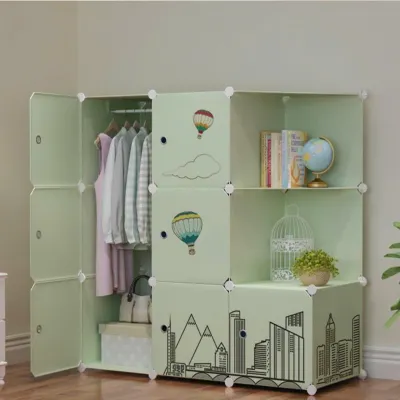 Tủ nhựa ghép 9 ngăn có 2 góc xéo