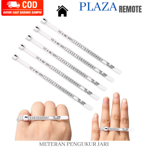 Alat Ukur METERAN Cincin Ring Size Pengukur Jari PUTIH