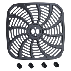 Chiên bằng không khí vuông tấm lót 7QT kim loại chiên bằng không khí Pad kim loại chiên bằng không khí phụ kiện thích hợp cho nướng bánh và nấu ăn