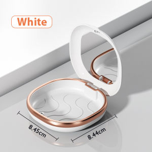 Denture Box Orthodontic Retainer Case with Vent Holes Dental Mouthguard Container Aligner Case Magnet Retainer Case Slim for Home Travel