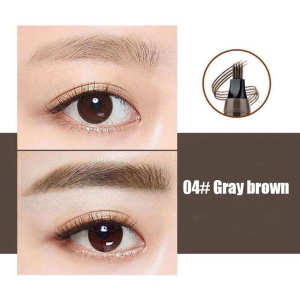 4 Points Eyebrows Pen Eyebrow Tattoo Pen Waterproof Fine Sketch Liquid Lazy 4D Imitation Ecological Eye Brow Pencil Eyeliner Liquid Eyebrow Pencil Waterproof Eyebrow Pencil 5 Colors