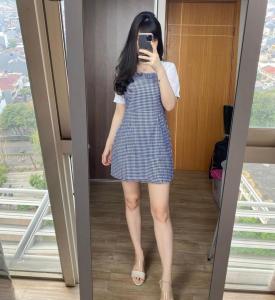 Basic id fashion BISA COD Dres korea wanita Mini / Dres wanita Hana / Dres Fashion Style Korea