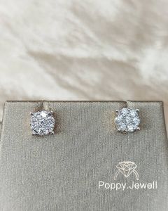 ต่างหูเพชรแท้ ทองแท้ รุ่น Tortoiseshell Earrings