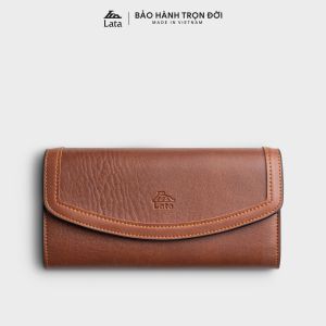 Ví Lata (Thời trang nữ dáng dài phối dây đeo chéo - Ví da VN79)