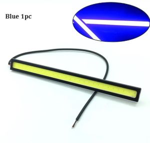 2Pcs 17cm COB Car Daytime Running Light Car DRL LED Strip Light External Light Car Waterproof Blue Pink Red Green Amber DRL Ligh