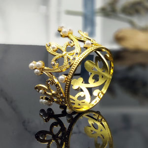 AN Dekorasi Mahkota Mini DIY/Dekorasi Mahkota Kue Pesta Ulang Tahun Dekorasi Kue Berongga Romantis COD