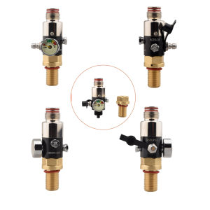 New Style 1800PSI Pressure Regulator HPA Gas Cylinder Refill Filling Adapter Supply Valve CO2 Scuba Soda Water Parts