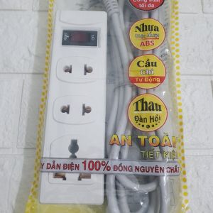 Ổ CẮM ĐIỆN KÉO DÀI ĐA NĂNG CHÍNH HÃNG HONJINDA HJD 0113R DÂY DÀI 5M CẦU CHÌ TỰ ĐỘNG CHỐNG QUÁ TẢI