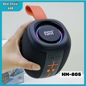 LOA BLUETOOTH HM-805 CHÍNH HÃNG - BASS CĂNG PIN 1200MAH VỪA TAY CHỐNG NƯỚC