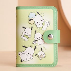 Kawaii Hoạt Hình Da PU Đựng Thẻ Túi Bảo Quản Sanrio Anime Hello Kitty Cinnamoroll Kuromi Dễ Thương Đựng Thẻ Ví Đựng Tiền Xu