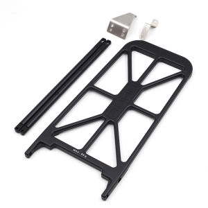 RUHM Alloy Rear Rack Standard Rolling for Brom pton Aline Cline 3Sixty Trifold Folding Bikes Super Quality Black Silver