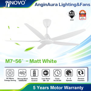 🔥HOT🔥INOVO M7 DC Silent Motor ceiling fan with light 40/56" 5B-16Speed-10000CFM Remote Control 5-year warranty kipas angin