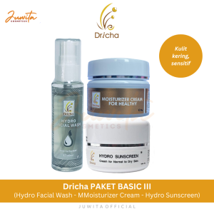 Dricha paket basic III untuk kulit kering dan sensitif