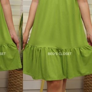 BEOSCLOSET ZYRA NURSING BREASTFEEDING MATERNITY DOLL DRESS freesize fits M-XL cotton spandex fabric