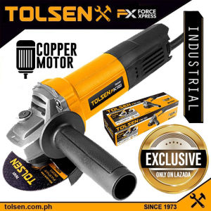 Tolsen Industrial Grade Angle Grinder 4" w/ 4 Free Accessories [ONLINE EXCLUSIVE] (710W | 760W) Copper Motor