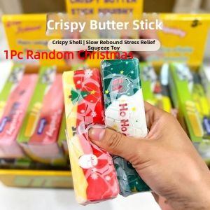 YOUSHI TOP Lớp phủ sáp Đồ chơi squishy hình que bơ Giảm lo âu Âm thanh giòn tan Thanh bơ giòn tan Đồ chơi giảm căng thẳng Nhào bột Que giảm căng thẳng cảm giác Halloween