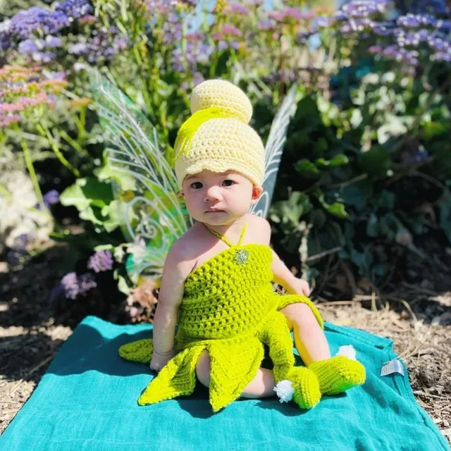 Crochet tinkerbell baby costume sales pattern