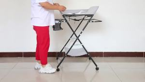 Infant Diaper Changing Table Diaper Station Changing Table For Baby Care Wet Changing Massage Bathing Touching Foldable Multi-Function Baby Diaper Changing Table