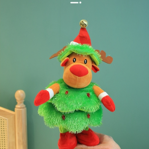 Christmas Tree Penguin Electric Plush Toy Singing And Dancing Luminous Penguin Deer Snowman Christmas Gift For Kids