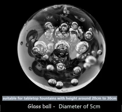 SG Local Seller Water Fountain Water Features Crystal Ball Fengshui Ball Ice Crack Ball Decorative 5cm of diameter