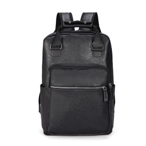 DIDA BEAR Men Backpack PU Leather Bagpack Large laptop Backpacks Male Mochilas Casual Schoolbag For Teenagers Boys Brown2026