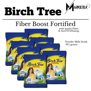 Birch Tree Fortified Powdered Milk Drink Fiber Boost with Inulin Fiber 300g | 33g (8 Pieces) & Choco 1 kg