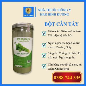 ✅[CHÍNH HÃNG] Bột Cần Tây Giảm Cân Nguyên Chất Sấy Lạnh Giúp Đẹp Da - SHOPPAPU