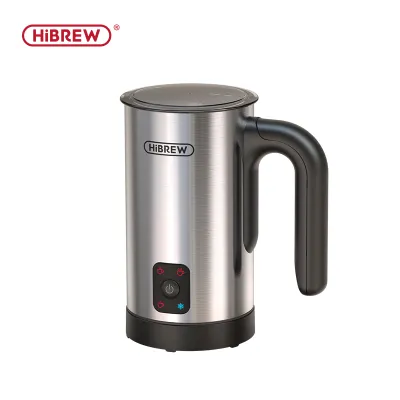 HiBREW 4 in 1 Milk Frother Frothing Foamer Fully automatic Milk Warmer Milk Steamer Cold/Hot Latte Cappuccino Chocolate powder M3A