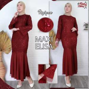Maxi model gaun pesta / Maxi Elisa / maxi muslim / maxi gamis / maxi model baru / dress wanita / pakaian wanita / dress pesta(GOOD QUALITY)
