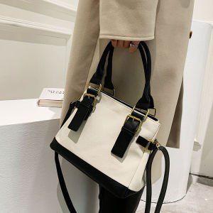2025 NEW ARRIVAL stylish minimalist classic canvas leather handbag sling shoulder crossbody bag