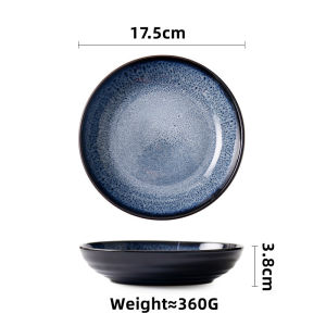 Omk thiết kế hình ngôi sao loạt gốm sâu tấm Bát salad mì ống