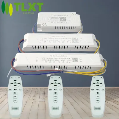 TLXT LED Tri Color Remote Control Drive Power Supply 2.4 G 12-24W*2 24-40W*2 30-50W*2 40-60W*2 50-70W *2 60-80W*2 20-40W*4 30-50W*4 40-60W*4 50-72W*4 40-60W*6 50-72W*6 40-60W*8 50-72W*8