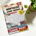 [New Model]2026 Big Book for Finding Words, Large Print Adult Word Puzzle Game Book, Contains 600 New Words Brain Training Activity Book. 